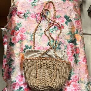 Free People Sandbar straw crossbody summer bag